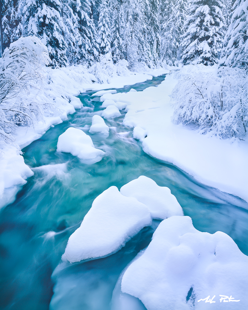 Tumalo Creek in Winter shevlin park bend oregon winter