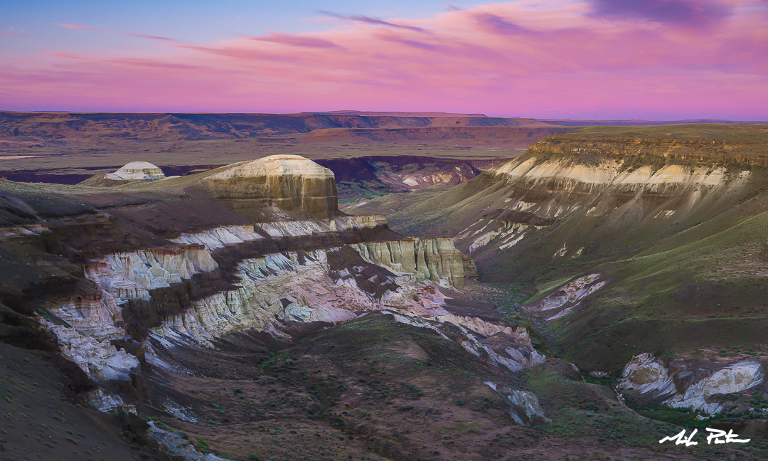Chalk Basin sunset landscape photo, Owyhee Canyonlands, Eastern Oregon, landscape photographer